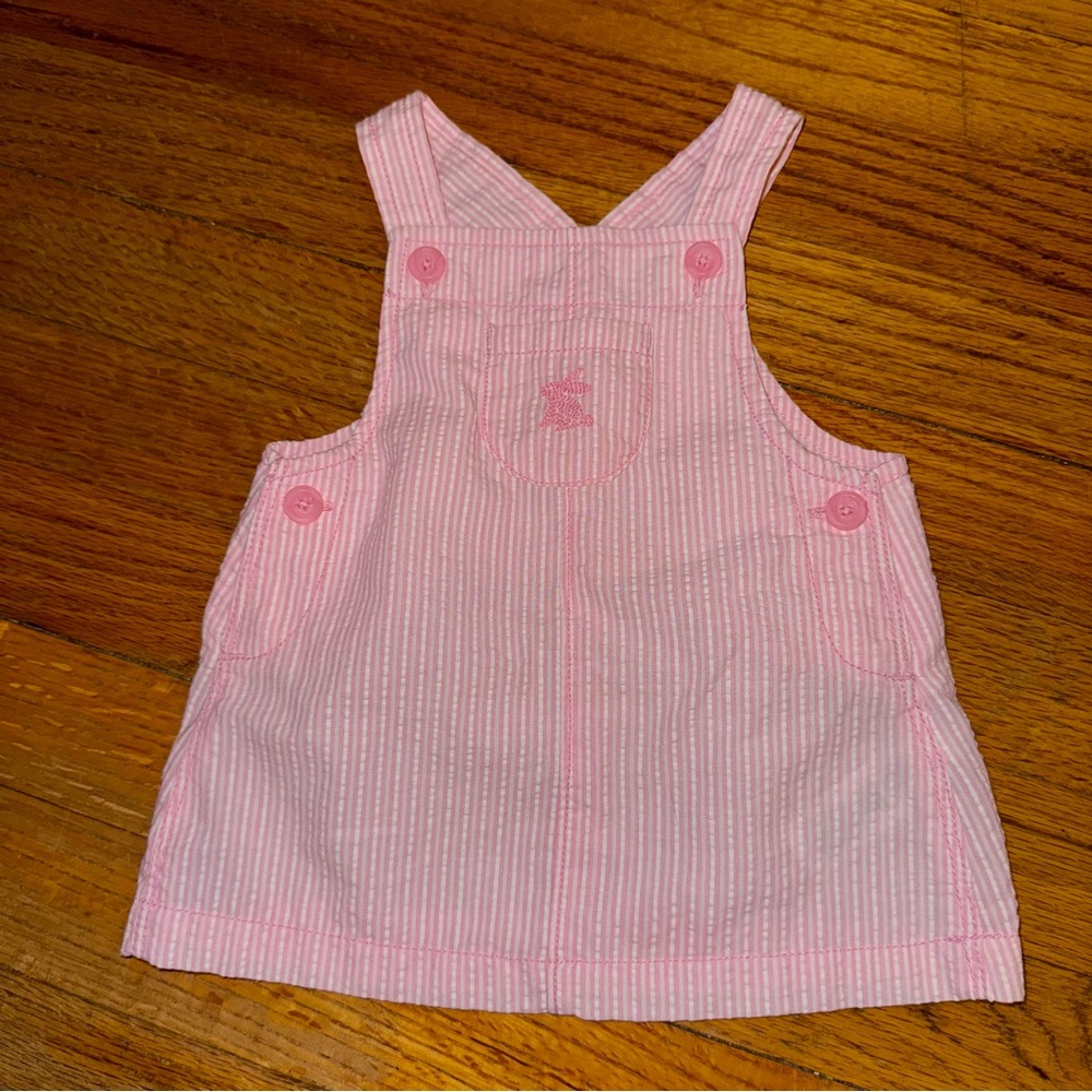 Infant 👶🏻 Girl’s Carter's Pink Striped Baby Jumper